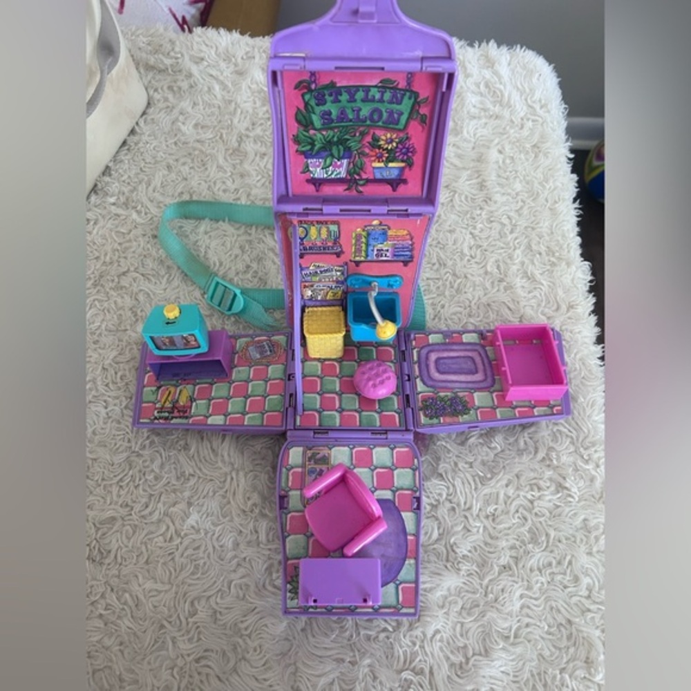 Vintage backpack Kids' Salon‎ Playset - Purple and Pink